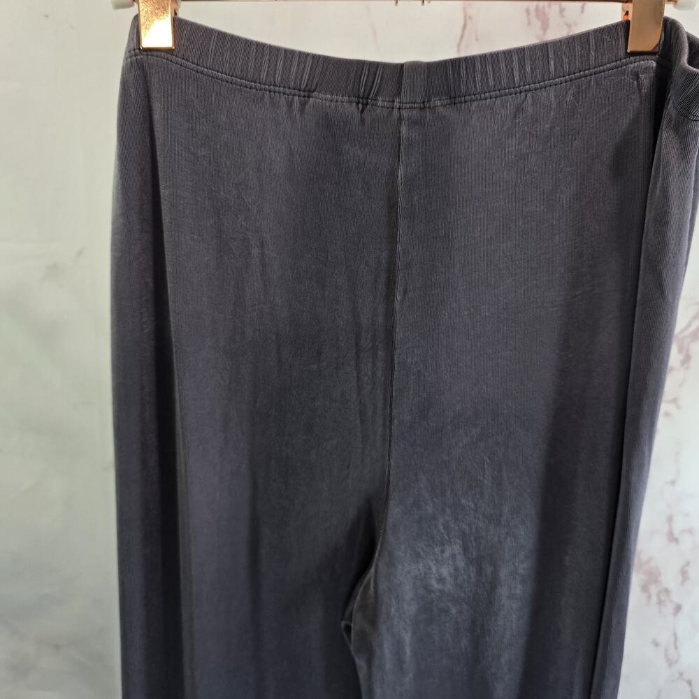 Chicos Pants Womens 8 1 X 28 Purple Liquid Knit Pull On Wide Leg Travelers Pull - Picture 6 of 12